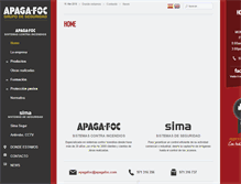 Tablet Screenshot of apagafoc.com